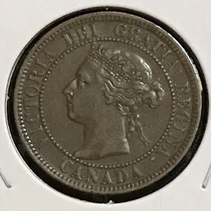 Canada grande centesimo KM 7 Ch AU/Uc 1901 - Foto 1 di 2