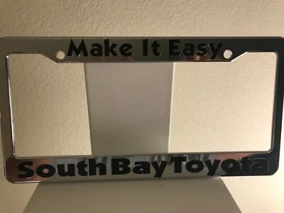 South Bay Toyota California Dealership License Plate Frame. Brand New.  - Image 1 of 2