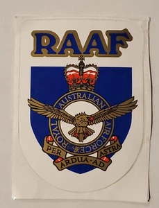 Royal Australian Air Force (RAAF) Vintage Sticker - Retro Design - Australiana - Picture 1 of 3