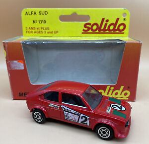 Solido 1/43 Scale 1310 1974 Alfa Romeo Sud Trofeo Rally Red Boxed 1:43 Rally
