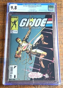 G.I. JOE ARAH #21 CGC 9.8 SILENT MISSIONS 1:25 RI INC FOIL VARIANT GI SNAKE-EYES - Picture 1 of 2