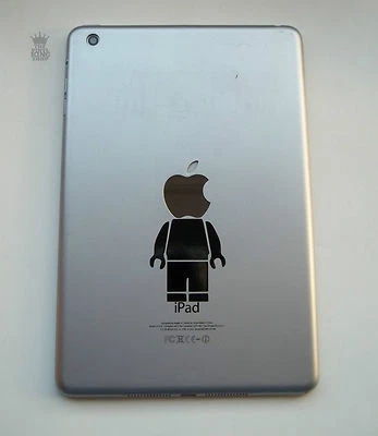 Funny iPad Mini Headless Brick Man Vinyl Decal Sticker Mac Macbook  - Image 1 of 3