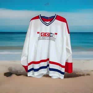 RARE VINTAGE CCM HOCKEY JERSEY CELEBRITY CLASSIC XL FROM FORMER NHL PLAYER - Picture 1 of 8