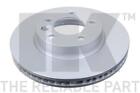Brake Disc Single Vented Fits Vw Touareg 7L, 7P 4.2 Front Left 02 To 18 330Mm Nk