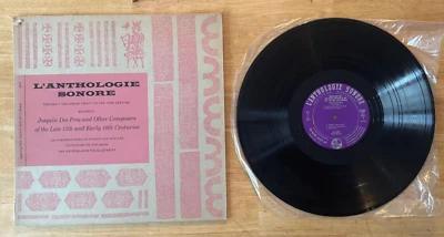 LP 33 L'ANTHOLOGIE SONORE VOL 1 GREGORIAN CHANT TO THE 16th CENTURY (RECORD 5) - Image 1 of 2