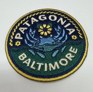 Neu Patagonia Baltimore Maryland State bestickt blaue Krabbe Bügelbild Aufnäher 2,5" - Bild 1 von 3