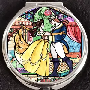 Belle Beauty & the Beast Prinzessin Disneyland Disney World Make-up kompakter Spiegel - Bild 1 von 2