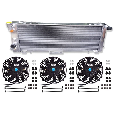 铝制散热器和风扇适用于 1991 - 2001 年 JEEP CHEROKEE/COMANCHE 2.5L / 4.0L l4/l6 — 第 1/4 张图片