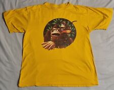Donkey Kong Country Returns Official Video Game Promo T Shirt Yellow Size L