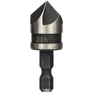 3PCS Countersink Drill Bits Woodworking Set 12 16 19mm 5 Flute Chamfer Bit - Picture 1 of 9