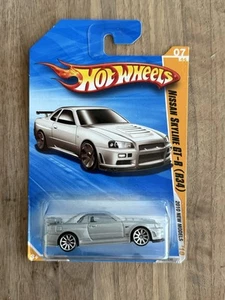 Hot Wheels 2010 New Models Nissan Skyline GT-R (R34) Silver #007/240 - Picture 1 of 1