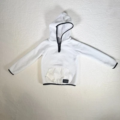 Sudadera con capucha blanca 1/4 cremallera Calvin Klein Performance para niñas talla XS 5/6 Foto 1 de 4