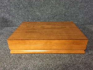 Reed & Barton Servizio Legno Antiappannamento per 12 Posate Cassetta Portaoggetti - Foto 1 di 6
