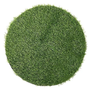  Alfombra de césped artificial verde césped falso azulejo mantel redondo almohadilla de césped falso - Imagen 1 de 12