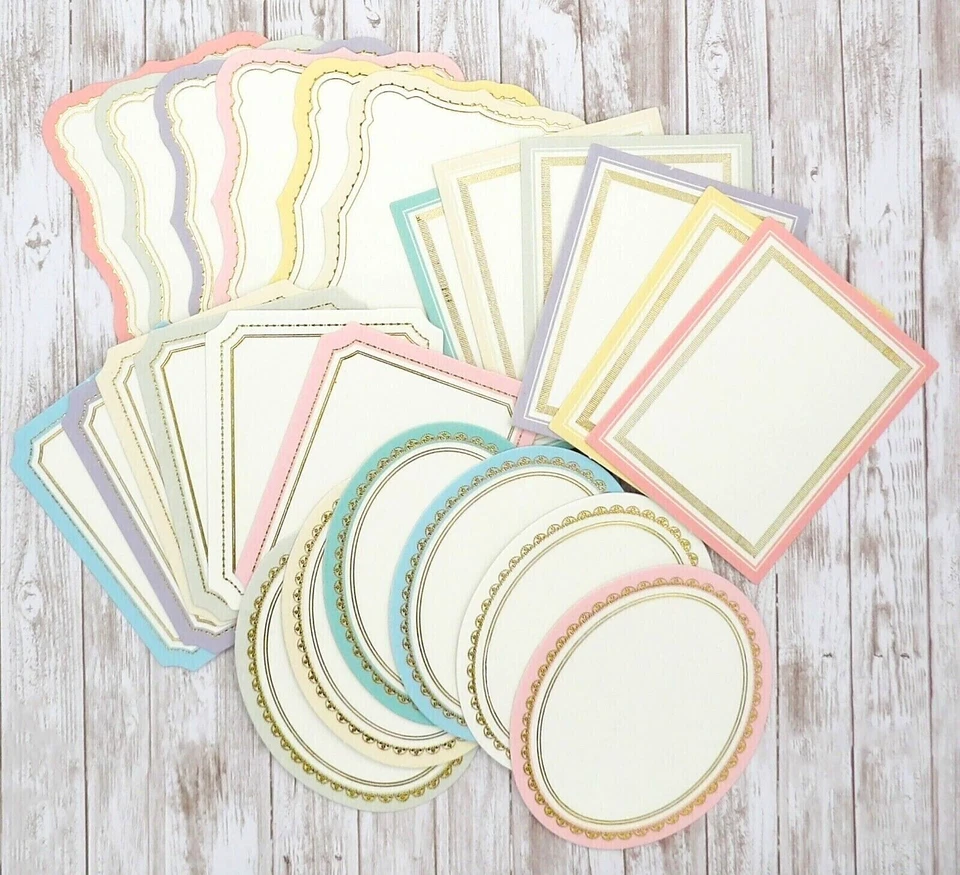 Anna Griffin Pastel SIGNATURE EASEL Card Stickers - 24 Pc. **Read SHIP Discount*