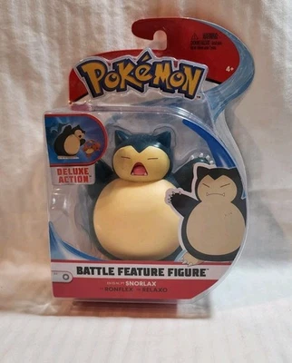 Figura de acción Pokémon Deluxe Battle Feature SNORLAX 4,5 pulgadas nueva en caja Foto 1 de 4
