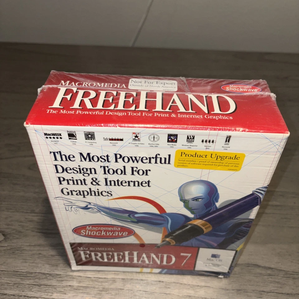 Macromedia Freehand 7 Mac User Box BRAND NEW SEALED! ￼ - Image 1 of 4