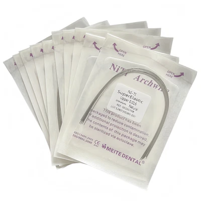 Dental Orthodontic Super Elastic Niti Round/Rectangular Arcos Arch Wires Natural - Image 1 of 2