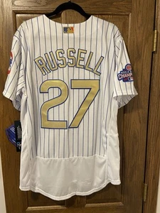 World Series Chicago Cubs Authentic Jersey with Gold Trim And Championship Patch - Picture 1 of 5