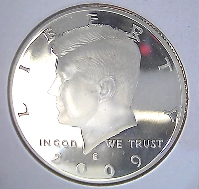 2009-S silver proof Kennedy half dollar.  90% silver. - Image 1 of 2