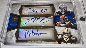 2011 Cam Newton Auto / AJ Green / Mark Ingram Triple RC AUTO Topps Supreme /10 - Picture 1 of 19