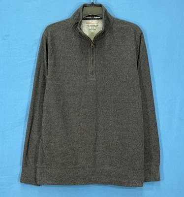 Sudadera RESISTENTE A LA INTEMPERIE VINTAGE Carbón LIGERA POLAR 1/4-Zip CUELLO FALSO M Foto 1 de 4