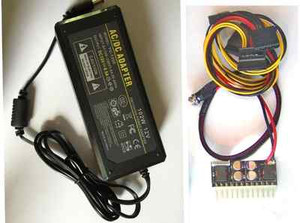 Pico DC ATX switch PSU 180W12V/Car Auto MINI ITX Power Supply with Power Adapter