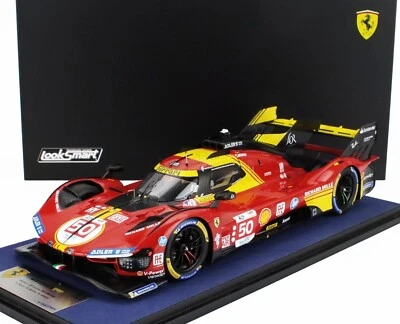 Looksmart FERRARI 499P 3.0L TURBO V6 WINNER 24h LE MANS 2024  with showcase 1/18 - Image 1 of 4