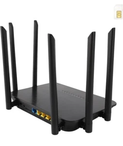 Dual Band 4G LTE Router with SIM Card Slot Unlocked Modem, 1200Mbps Mobile Hotsp - Picture 1 of 7