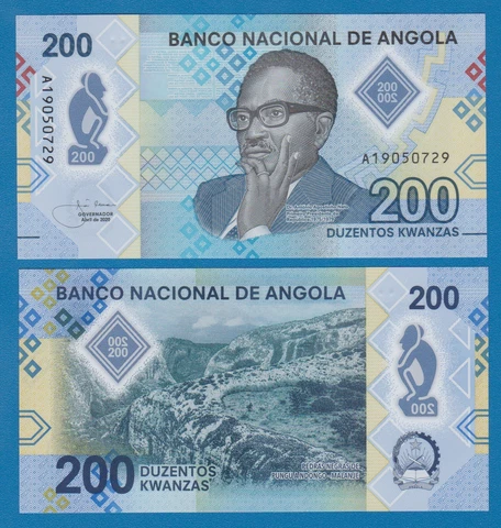 Angola 200 Kwanzas P 160 New 2020 UNC Polymer note Cover