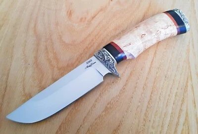 Nazarov Knives Russland Elmax ROSTFREI Outdoor Messer Универсал Handarbeit HRC62 - Bild 1 von 4