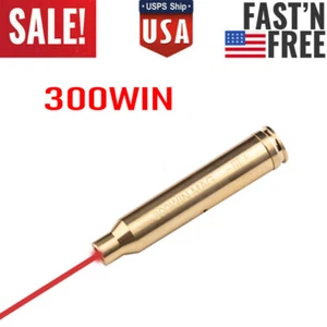 Brass 300 WIN MAG Bore Sighter Red Laser Boresighter for Gun Rifle Hunting Tool - Picture 1 of 12