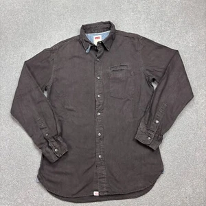 Levis Denim Shirt Adult Small Black Western Rodeo Cowboy USA 90s Wash Mens - Picture 1 of 7