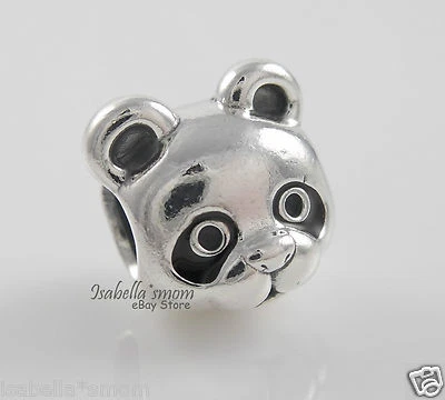 Pacifica Panda Viso Autentico Pandora Argento/Ciondolo Smaltato 791745EN16 Nuovo - Immagine 1 di 3
