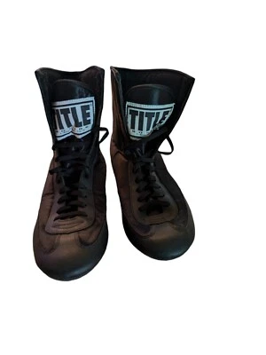 TITLE Boxing  Boots Speed Flex Encore High Top Boxing Men's Size 7/40 - Image 1 of 4