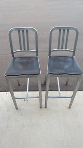 Emeco Navy Bar Height Stool in Brushed Aluminum, Model 1006 - Picture 1 of 1