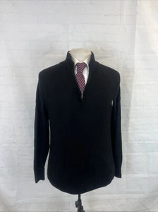 FALL/WINTER Brooks Brothers Men's Black Solid Merino Wool Sweater M $138 - Picture 1 of 9