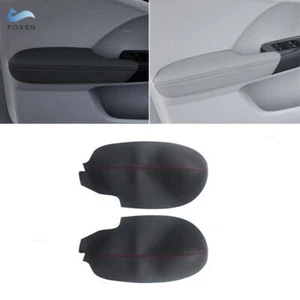 Left&Right Front Inner Door Panel Armrest LEATHER Cover For Acura TSX 2009-2014 - Picture 1 of 11