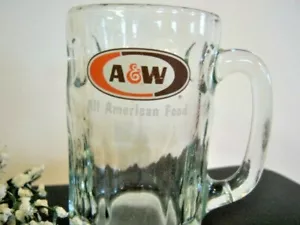 A & W Root Beer Mug Large Solid Heavy All American Food New Mexico Crack handle - Picture 1 of 4