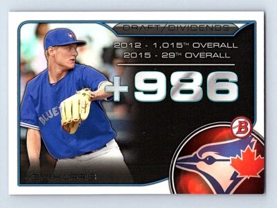 2015 Bowman Draft Picks & Prospects Dividends Jon Harris Toronto Blue Jays - Image 1 of 2