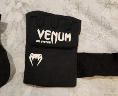 Venum Kontact Boxing Gel Glove Wraps - Black/Gold - Image 1 of 4