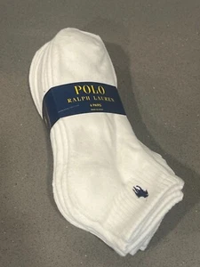 NUEVO CON ETIQUETAS POLO Ralph Lauren Calcetines SE ADAPTA A ZAPATOS PARA HOMBRE TALLA 4-10.5 POLIÉSTER RECICLADO - Imagen 1 de 3