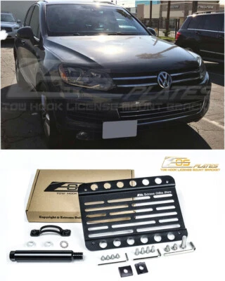 EOS Plates For 11-18 Volkswagen Touareg | Front Tow Hook License Plate Mount - Image 1 of 4