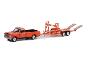 1968 Chevrolet C-10 STP w/Bed Cover & STP Trailer 1:64 Model - Greenlight 32260B - Picture 1 of 3