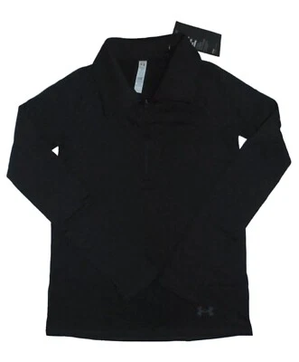 Sudadera Pullover Under Armour Niña/Jóvenes Talla S ColdGear Ajustada 1/2 Cremallera Negra Foto 1 de 4