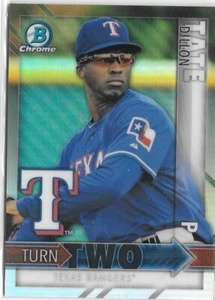 2016 Bowman Chrome Turn Two DILLON TATE & LEWIS BRINSON -TEXAS RANGERS- TT-TB - Picture 1 of 2