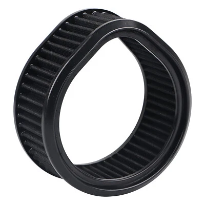 Black Air Filter Teardrop Air Cleaner Element For Harley Fat Boy Lo Dyna Softail Foto 1 de 4