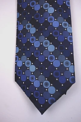 PERRY ELLIS PORTAFOLIO Corbata Azul Tilman Lunares Geo Geométrica Cuello NUEVA Foto 1 de 2