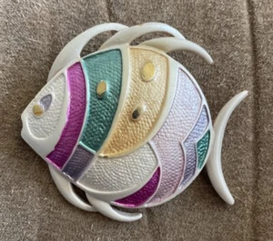 Vintage HMS Convertible Fish Brooch /Medallion - Picture 1 of 5