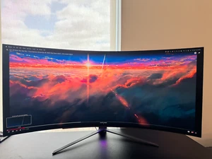 LG 45" ULTRAGEAR OLED 240HZ CURVED GAMING MONITOR | 45GR95QE | BLACK - Picture 1 of 1
